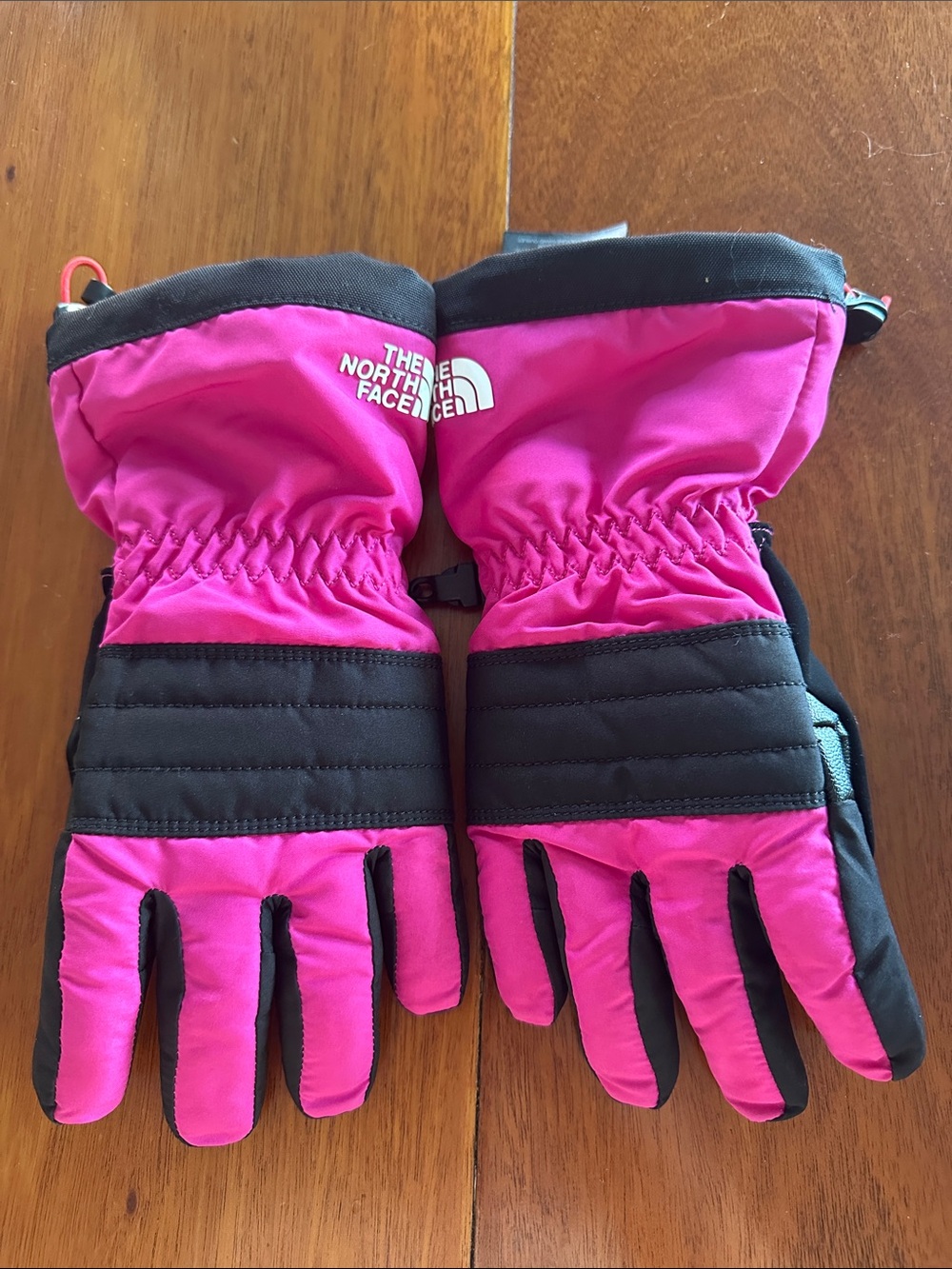 The North Face Hot Pink Gloves Kids Large EUC